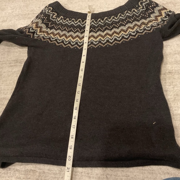 VENUS Fair aisle Sweater with 3/4 sleeves . - Picture 6 of 7